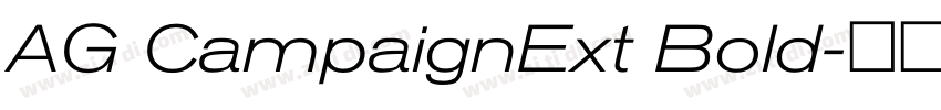 AG CampaignExt Bold字体转换